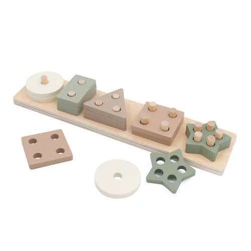 Jumini Colorful Shape Sorting Pegs