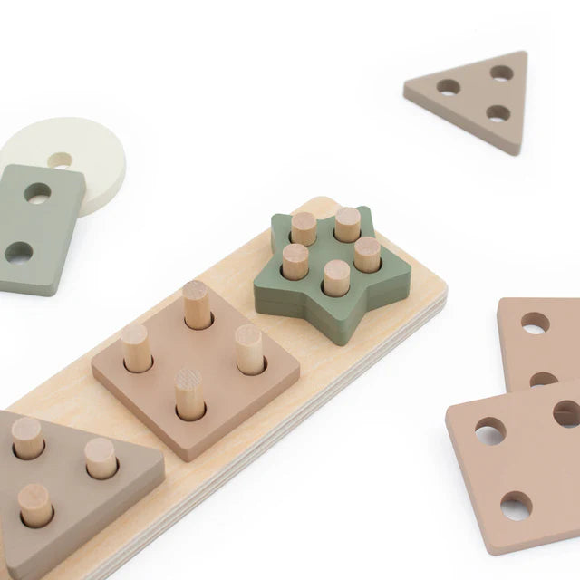Jumini Colorful Shape Sorting Pegs